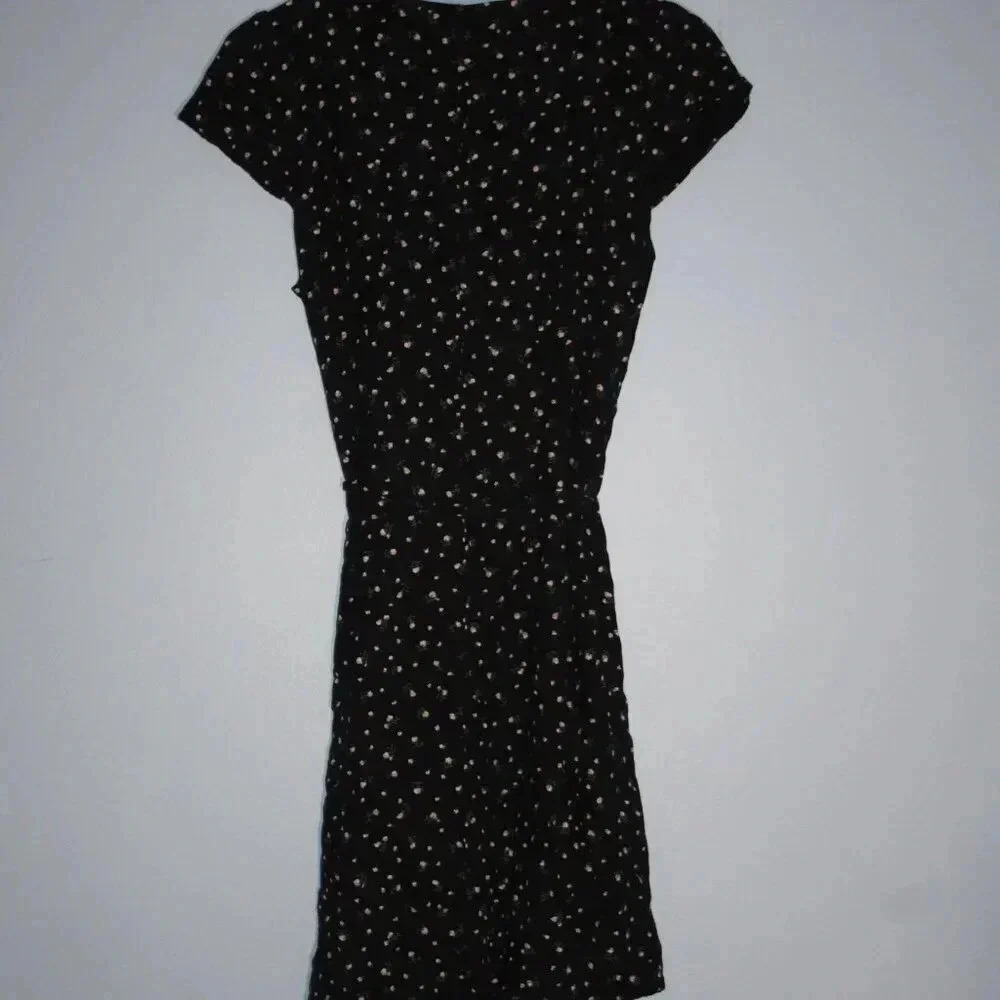 Brandy Melville Mini Floral Print Wrap Dress One Size - Picture 10 of 13